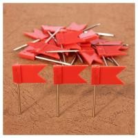ราคา 200 Flag Shape Map Pins Cork Notice Board Drawing Pins Push Pin Red (22157913263)