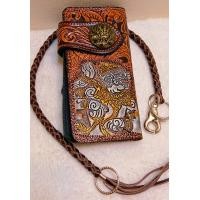 ราคา กระเป๋าตัง กระเป๋าตังผู้ชาย หนังแท้ แนววินเทจ เป็นกระเป๋าตังใบยาวลวดลาย ฟรีสายหนังแท้ให้ 1 เส้น พร้อมส่ง (13072004194)
