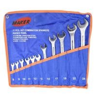 ราคา Maker G51 100066 ชุดประแจแหวนข้างปากตาย 11ชิ้น ชุด (402819366)