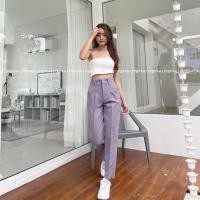 ราคา 028 NEW IN กางเกงทรงกระบอกเล็กผ้าเปเป้ 8ส่วน (17378951346)