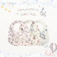 ราคา La Luna x Scoornest เซตผ้ากันเปื้อนเด็ก 3 ชิ้น ผ้าซับน้ำลาย Cotton เสริม TPU กันน้ำซึม Wonderous Bibs Set (23248504211)