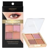 ราคา น้องฉัตร พาเลทอายแชโดว์ 4สี เนื้อแมทท์และชิมเมอร์ กันน้ำ BROWIT NUDE EYEPALETTE 1G X 4COLORS (18224260100)