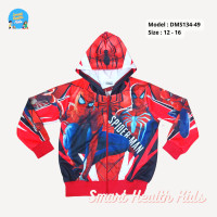 ราคา เสื้อแจ็คเก็ต เสื้อกันหนาว Marvel มาเวล มีหมวก ฮู้ด ลายสไปเดอร์แมน จัมโบ้ สำหรับเด็กโต ลิขสิทธิ์แท้ 100 มีป้ายห้อยทุกตัว (16745199355)
