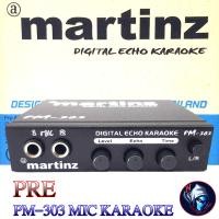 ราคา ปรีปรับเสียง คาราโอเกะ MARTINZ PM303 MIC KARAOKE ปรีแอมป์ติดรถยนต์คาราโอเกะ ปรีไมค์ มีปุ่มปรับเสียง Echo (18985404642)