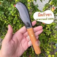 ราคา พร้อมส่ง มีดกัวซาเขาควายแท้ ด้ามไม้ สำหรับนวดตัว ขูดตัว กัวซามือ กัวซาเขาควาย (8671755664)