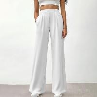 ราคา Closet Crush กางเกงขายาว เอวสูง ทรงกระบอกใหญ่ แต่งดีเทลกระดุมหน้า สีขาว (23372351746)