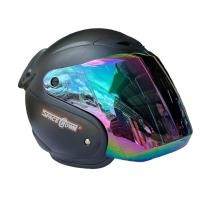 ราคา หมวกกันน็อค สีดำด้าน หมวก knight Space crown หน้ากากรุ่ง รอบหัว 58 62 รุ่นยอดนิยม จัดส่งวันต่อวัน (8857502170)