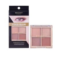 ราคา น้องฉัตร พาเลทอายแชโดว์ 4สี เนื้อแมทท์และชิมเมอร์ กันน้ำ BROWIT NUDE EYEPALETTE 1G X 4COLORS (17100685660)
