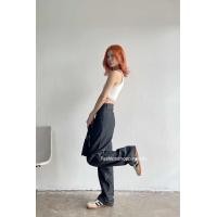 ราคา กางเกงยีนส์ทรงวินเทจกระเป๋าหลัง ผ้ายีนส์สลาฟไม่ยืด (21894471642)