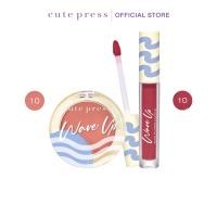ราคา CUTE PRESS เซ็ต WAVE UP FIX BLUSH คู่ POWER FIX MATTE LIQUID LIP (22821912819)