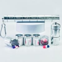 ราคา กล่องใส่ยาพกพาเป็นรายสัปดาห์ ตลับใส่ยาฝาเกลียว ที่ใส่ยาทรงกระบอก 7 วัน ตลับใส่ยา ตลับแบ่งยารายวันที่ใส่ยากันน้ำแบ่งเม็ดยาใส่วิตามิน (21237486234)