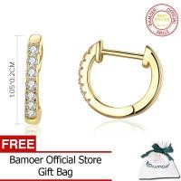 ราคา BAMOER ต่างหูห่วงกลมเงินแท้925สำหรับผู้หญิงต่างหูเงินแท้เครื่องประดับเงินแท้ SCE498 (13495433376)