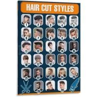 ราคา โปสเตอร์ล่าสุดทรงผมแฟชั่นผู้ชายร้านตัดผมโปสเตอร์ร้านทำผมโปสเตอร์ศิลปะภาพวาดผ้าใบติดผนังสำหรับห้องนอนตกแต่งห้องนั่งเล่นผ้าใบใหม่ (22885204352)