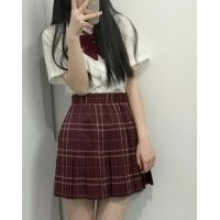 ราคา Trusnus นักเรียน เครื่องแบบ JK สไตล์ญี่ปุ่น กระโปรงลายสก๊อต พร้อมส่ง (21495664988)
