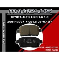 ราคา ผ้าเบรคหน้า TOYOTA ALTIS LIMO 1 6 1 8 2001 2007 VIOS 1 5 2003 2007 F รหัส 04465 12581 04465 YZZQ1 (8111203494)