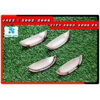 ราคา เบ้ากันรอยเบ้ามือเบ้ารองมือเปิดประตูโครเมี่ยม ฮอนด้า แจ๊ส Honda Jazz ปี2002 2006 ฮอนด้า ซิตี้ Honda City ปี2003 2006 zx โครเมี่ยม (10034653596)
