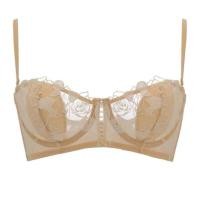ราคา ชุดชั้นในผู้หญิงปักลายลูกไม้ลายฉลุบางพิเศษหน้าอกใหญ่พิเศษแสดงหน้าอกเล็กป้องกันการผิดพลาดจากการสัมผัสหน้าอกด้วยแหวนเหล็กถ้วยหูกระต่ายชุดบราฝรั่งเศสครึ่งถ้วย (13864188203)