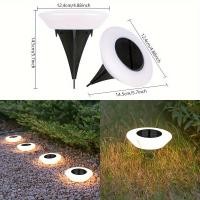 ราคา Solar Lawn Light Outdoor Waterproof Warm White Decorative garden Light Landscape Ground Burial Lamp for House Villa (21638837566)