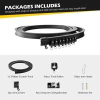 ราคา รางม่านเพดานโค้งงอได้3Mรางเพดานโค้งสำหรับผ้าม่านตัวแบ่งห้องระบบรางเพดาน (16381337591)