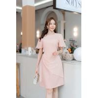 ราคา Mandy dress เดรสออกงาน สวยหรู งานแต่งป้ายชีฟอง แขนบอลลูน (22559591188)