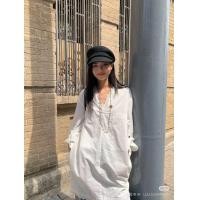 ราคา ชุดมินิเดรวแขนยาวสีขาวน่ารัก (23097882929)