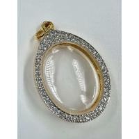 ราคา กรอบพระ ทรงไข่กลาง งานทองอิตาลีล้อมเพชร ขนาด 3 2x2 5 ซม ใส่เหรียญหลวงปู่ศิลาและเกจิอื่นๆได้หลายรุ่น สวยดีถูกทน (23011972553)