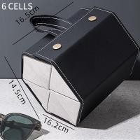 ราคา กล่องใส่แว่นตาแฟชั่น PTQ แบบหลายช่องกล่องใส่แว่นกันแดดหลายชั้นพับเก็บได้พกพาได้ทุกเพศ (18849682992)