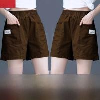 ราคา กางเกงขาสั้นกีฬาลำลองเอวยางยืดสำหรับผู้หญิงในช่วงฤดูร้อน กางเกงขายาวทรงตรงหลวมๆ ผ้าฝ้ายบาง ทรงเอ ขาบาน ความยาวครึ่งแข้ง กางเกงขายาวทรงเอ (23170390970)
