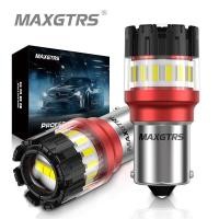 ราคา MAXGTRS หลอดไฟ LED Canbus 12V สำหรับ W21W 1156 BA15S P21W 2X (22191032554)