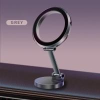 ราคา Alloy Car Phone Holder 360 Adjustable Folding Magnetic Car Mount Stand For iPhone 16 15 14 13 12 Pro Max (22982319233)