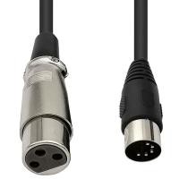 ราคา US1 DIN 5 Pin to XLR 3 Pin Audio Cable for Match Music Instruments or Cables with MIDI or XLR DIN 5P Male to XLR (23043828526)