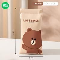 ราคา กระเป๋าใส่แว่นกันแดด Line Friends ของแท้ 100 พกพาสะดวก ทนทานต่อการบีบอัดและตกหล่น LFB288 (23223662178)