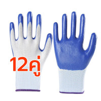 ราคา Pu coated gloves full palm 12 pairs each nylon gloves rubber gloves working gloves fabric gloves mechanic gloves hot resistant gloves safety gloves (22725429641)