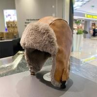 ราคา ฤดูหนาว อุ่น ผ้าขนแกะ เรียงราย หนัง หมวกนักบินผู้ชายผู้หญิงท่องเที่ยวเล่นสกีขี่จักรยานกลางแจ้งป้องกันหูกันลม (22901754418)