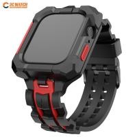 ราคา เคสกีฬา สายรัดยางสำหรับสายคาด Apple Watch กรอบเคสกันกระแทกกลางแจ้ง45มม 44มม 42มม ลายทหารสำหรับ I Watch Series 8 7 6 5 4 44มม (19159603502)