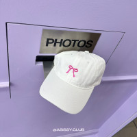 ราคา asissyclub Barbie Bow cap หมวกแก๊ปลายโบว์ สีพาสเทลบาร์บี้ (20358578090)