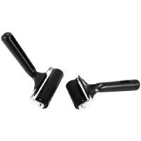 ราคา Qiug Mall Rubber Roller Set of 2 6 10cm Ink Brayer Roller perfect for Printmaking Wallpapers Block Printing Stamping (23061633794)