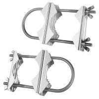 ราคา Double Antenna Mast Clamp V Jaw Block with U Bolts Heavy Duty Anti Rust Mast to Mast Mount Bracket Kit for TVCBHam (12176978931)