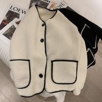ราคา Ruo Bei Xuan Lambswool Coat For Women Loose Cropped Lamb Fleece Padded Top คาร์ดิแกน (16600069696)