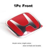 ราคา 1ชิ้นแผ่นป้าย3D รถฮอนด้าโครมสีแดงกรอบพวงมาลัยหลังโลโก้ล้อหน้าป้ายชิ้นส่วนตกแต่งส่วนครอบแผงป้ายอะคริลิกวัสดุสติกเกอร์อุปกรณ์เสริมสำหรับฮอนด้าซิตี้ RS GN Sedan Hatchback 2020 2021 2022 2023 2024 (218980