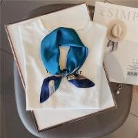 ราคา ผ้าพันคอไหมแท้แมทช์ลุคง่ายสายรัดผมสีส้มขาวแนววินเทจสำหรับผู้หญิงเสื้อเชิ้ตแมทช์กับฤดูใบไม้ผลิและฤดูร้อนผ้าพันคอคอเล็กผ้าไหมหม่อนผ้าสี่เหลี่ยมแบบบาง (9808315741)