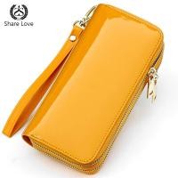 ราคา ของแท้สีเหลืองที่น่าสนใจ หนัง กระเป๋าสตางค์ใบยาวสําหรับผู้หญิงคู่ ซิป กระเป๋ามือถือหลายการ์ดความจุขนาดใหญ่สามารถถือโทรศัพท์มือถือกระเป๋าใบเล็ก (22264433548)