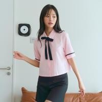 ราคา Closet Crush LUNAR Collection เสื้อเชิ๊ตครอปแขนสั้น แต่งโบว์ผูกที่คอ เสื้อตรุษจีน สีชมพู (23251294801)