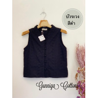 ราคา เสื้อรุ่นบัวระวง คอจีนแขนกุด ผ้าฝ้ายปักลูกไม้อย่างดี ใส่กับผ้าถุงสวยมาก (23070592808)