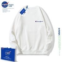 ราคา NASA Authentic White Champion Joint Round Neck Sweater Men And Women With The Same Spring And Autumn Loose Casual Top Tide (16125396559)