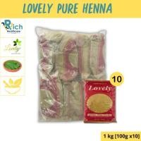 ราคา Wholesale Lovely เนเจอรัล เฮนน่า พาวเดอร์ เลิฟลี่ ผงย้อมผม สมุนไพรจากธรรมชาติ 100g x 10 LOVELY NATURAL HENNA 1KG (22434186869)