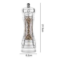 ราคา พร้อมกล่อง ที่บดพริกไทย ที่บดพริกไทยอะคริลิค ขวดบดพริกไทย Spice Salt Pepper Grinder เกลือ เครื่องเทศ แกนบดเซรามิก ขวดบดพริกไทย Pepper Mills Kitchen Tools (19395621982)