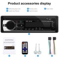 ราคา JSD 520 สเตอริโอในรถยนต์บลูทูธวิทยุ FM MP3 วิทยุติดรถยนต์ USB SD AUX เครื่องเล่นติดรถยนต์ Car MP3 Radio Player เครื่องเสียงรถยนต์ เครื่องขยายเสียง (23311067092)