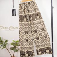 ราคา COM505 TARA Pants กางเกงช้างเอวยางยืด ทรงขากระบอกใหญ่ มีทั้งขายาวและขาสั้น เนื้อผ้าไหมอิตาลีพิมพ์ลาย ผ้าดี ผ้าเบาใส่สบาย (23284123151)