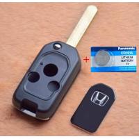 ราคา กรอบกุญแจรีโมทฮอนด้าHONDA 3 ปุ่ม HONDA AccordCRV แบบพับ พร้อมโลโก้ แถมถ่านรีโมท CR1616 H4 (3895156700)